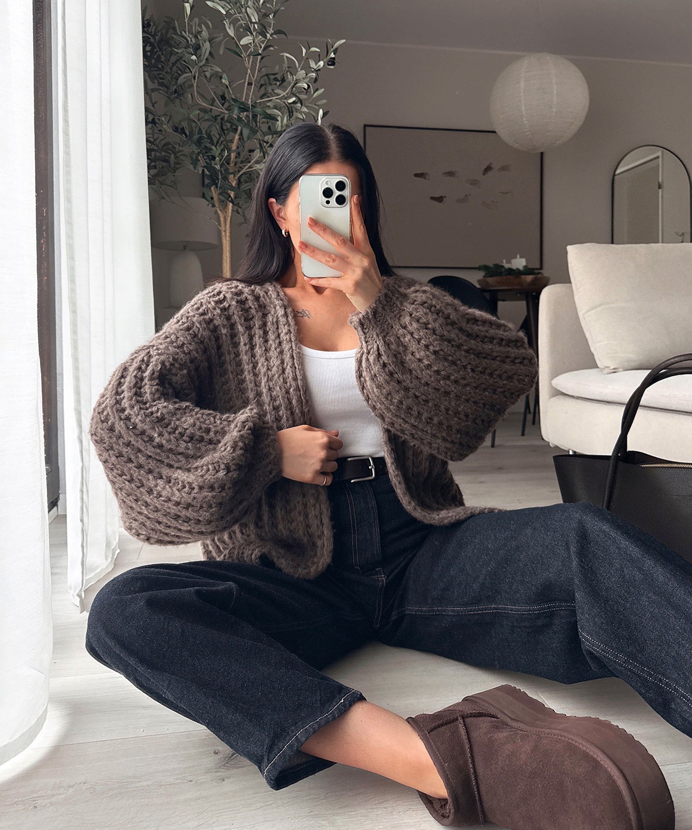 Strickjacke Gelina Braun Ladypolitan ♡