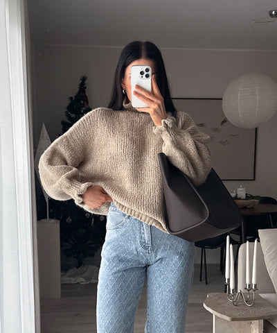 Stretch Wide Leg Jeans Kanja Blau