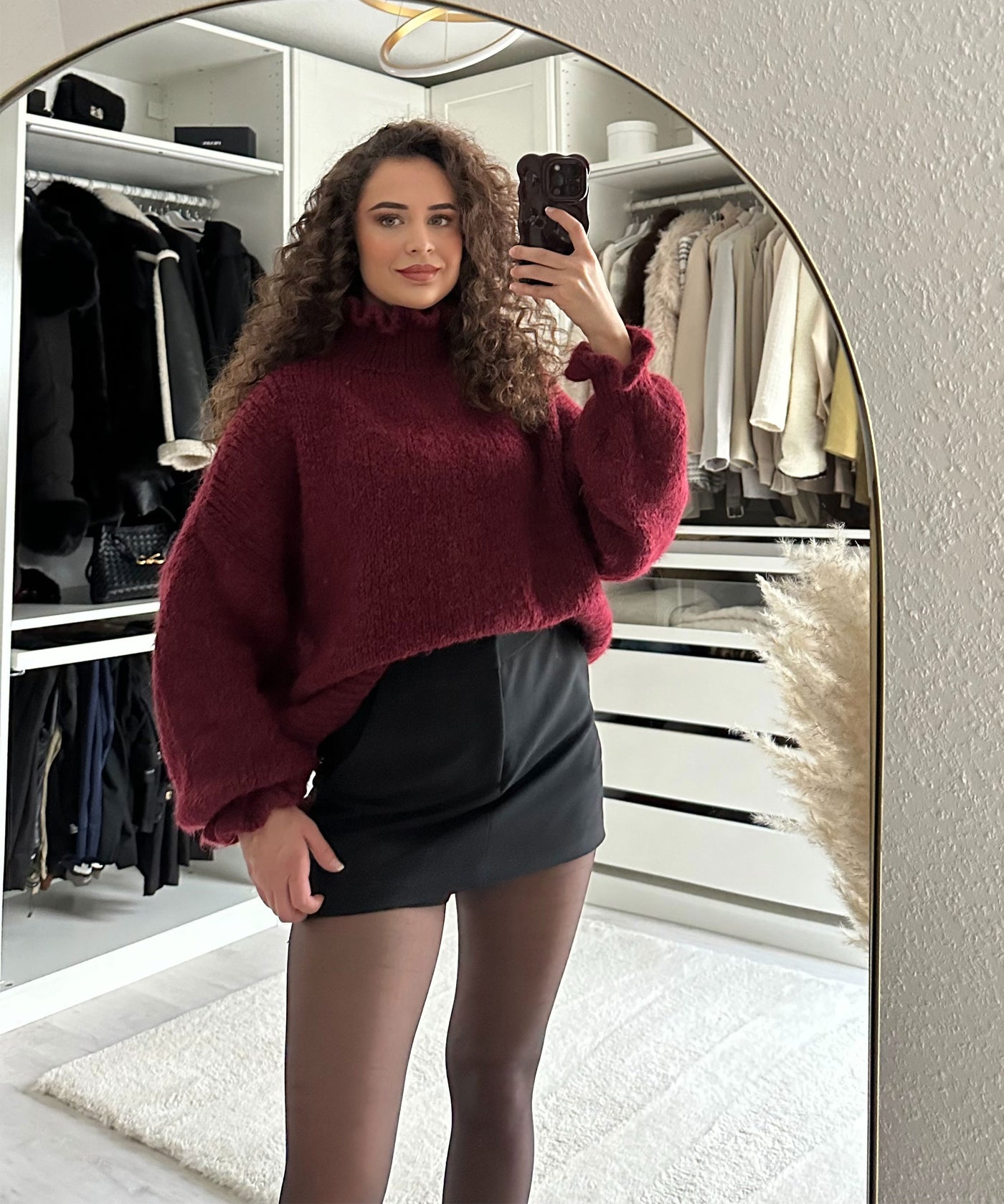 Pullover Caja Weinrot