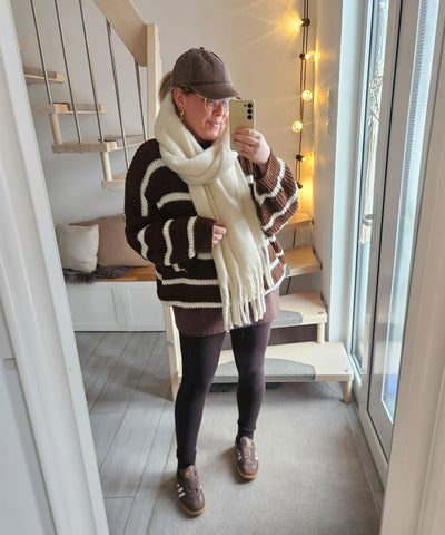 Strick Pullover Carter Dunkelbraun Ladypolitan - Fashion Onlineshop für Damen