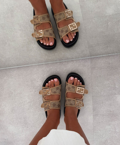 Pantolette Gero Beige