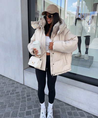 Pufferjacke Fina Beige Ladypolitan ♡