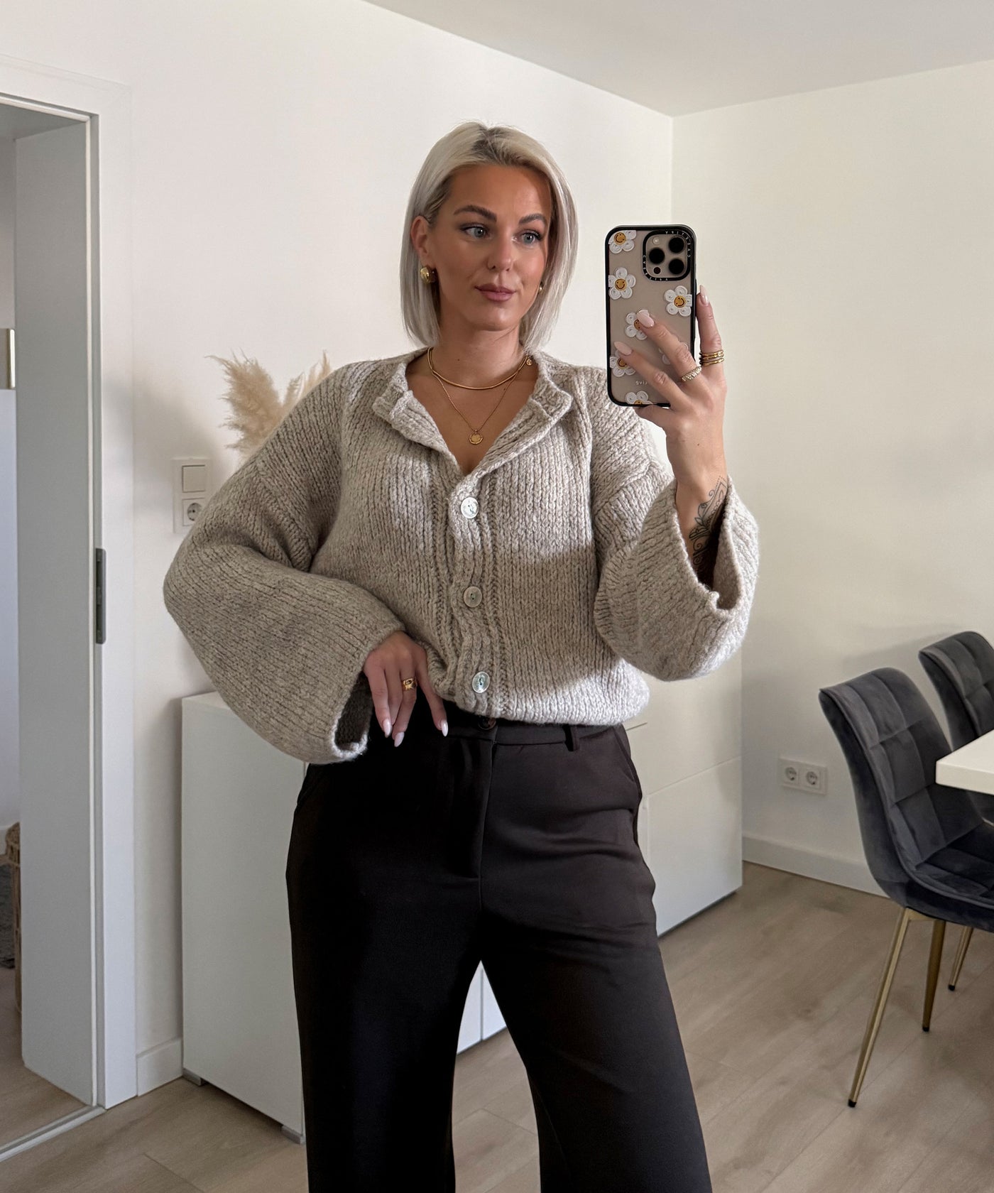 Cardigan Dania Taupe Ladypolitan ♡
