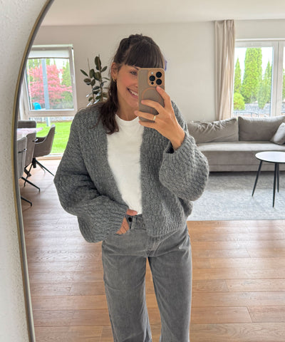 Cardigan Devina Dunkelgrau Ladypolitan ♡