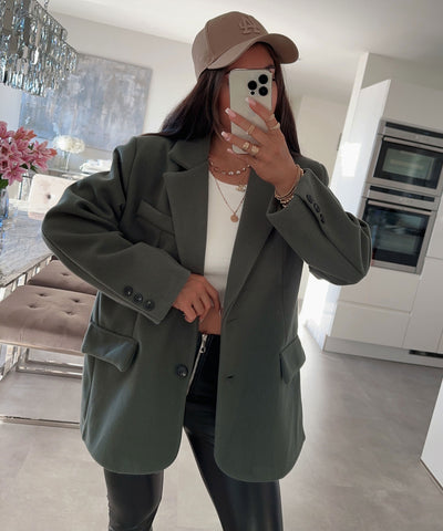 Oversize Blazer Nila Khaki  Ladypolitan ♡   