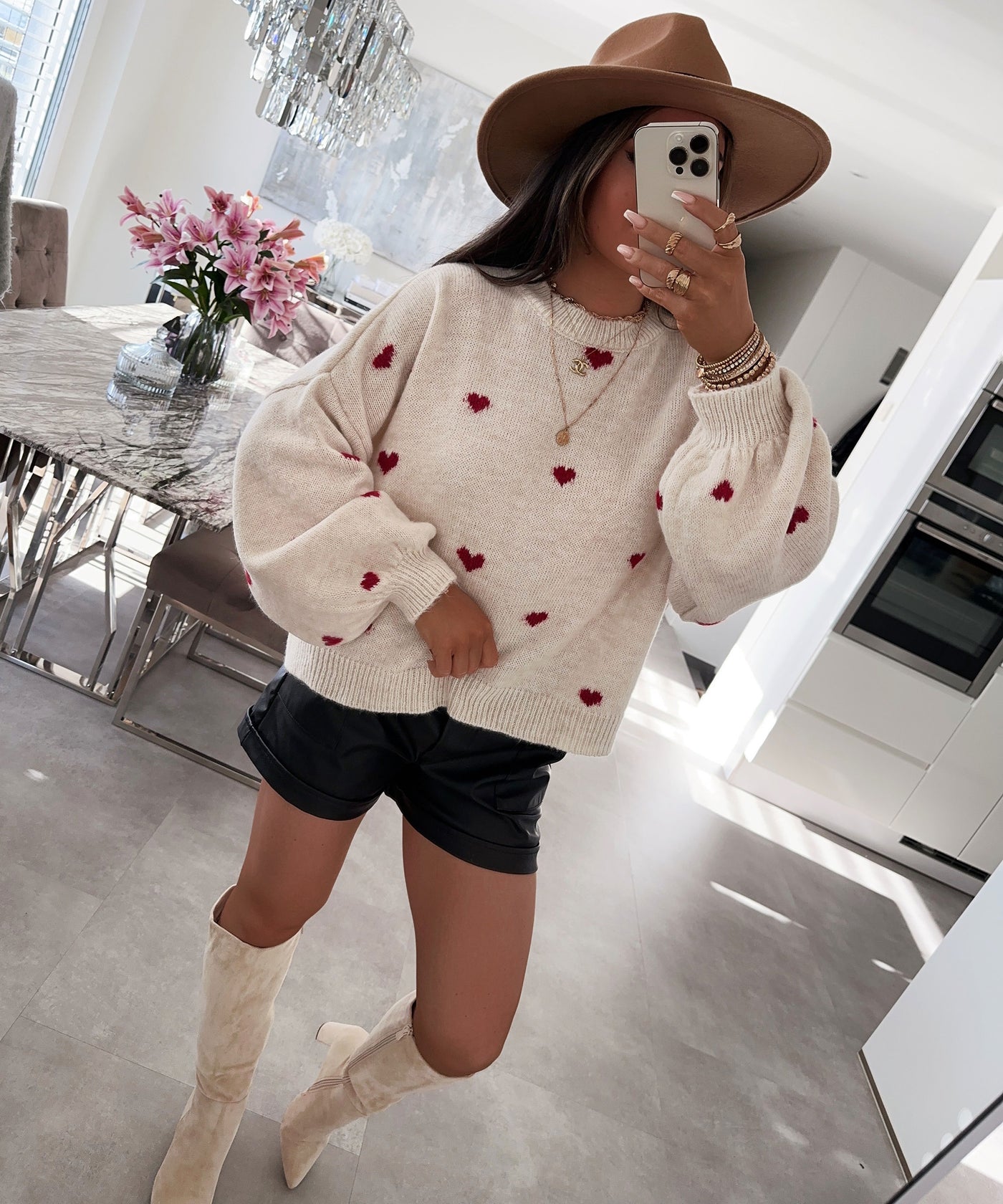 Oversize Pullover Joslin Rot  Ladypolitan ♡   