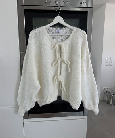 Cardigan Schleife Fia Weiß  Ladypolitan ♡   