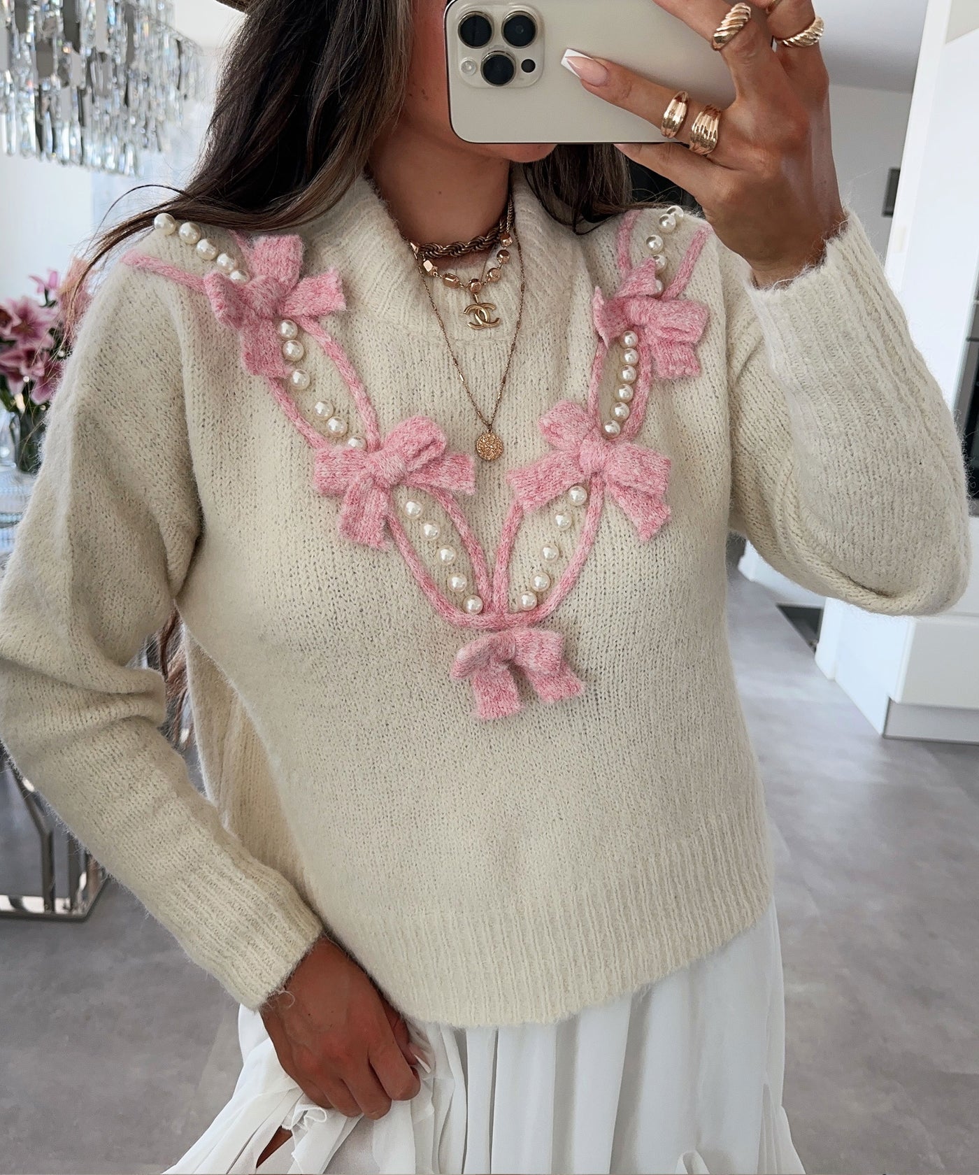 Pullover Krystina Beige  Ladypolitan ♡   