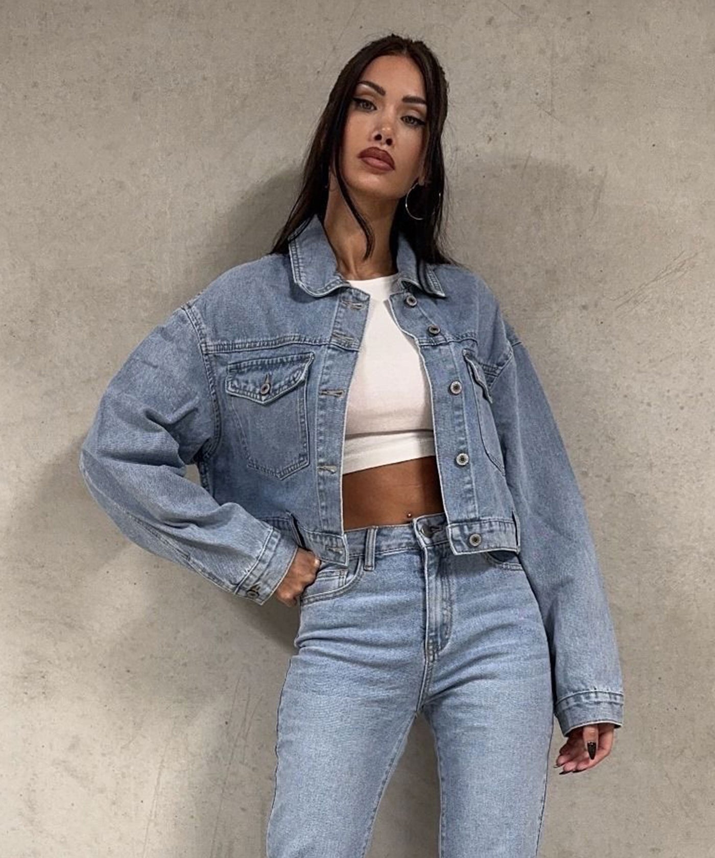 Jeansjacke Donny Blau Ladypolitan ♡