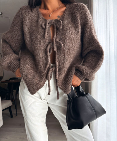 Cardigan Schleife Fia Braun Ladypolitan ♡