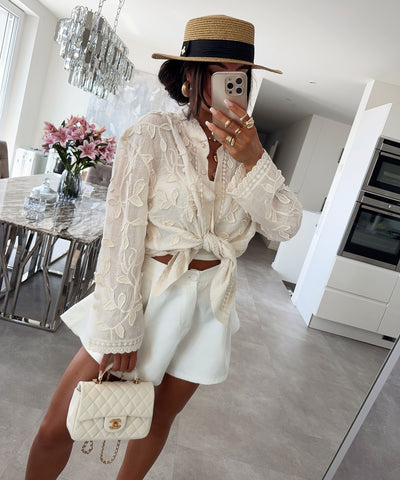 Bluse Nalia Creme Ladypolitan ♡