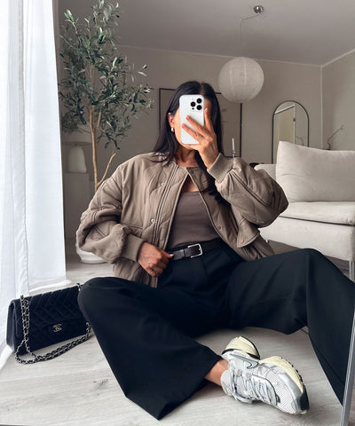 Bomberjacke Bella Taupe Ladypolitan ♡