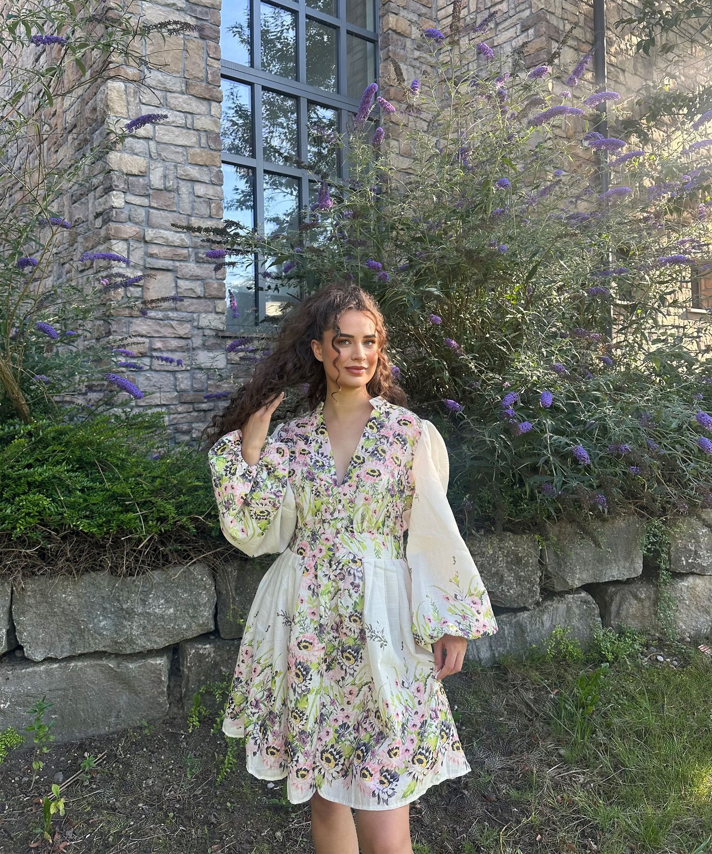 Kleid Milana Blume Hellgrün Ladypolitan ♡