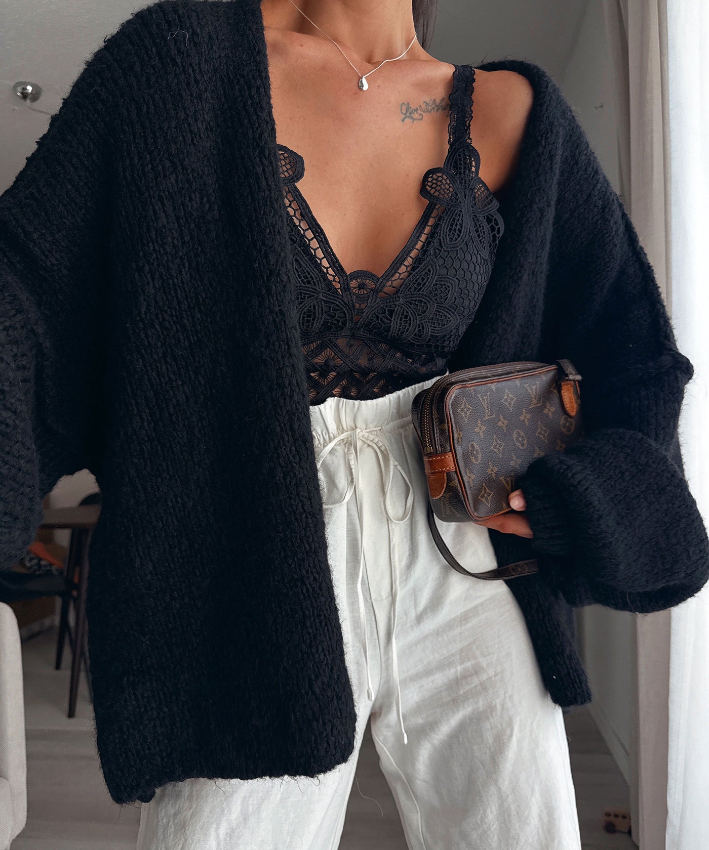 Cardigan Ray Schwarz Ladypolitan ♡