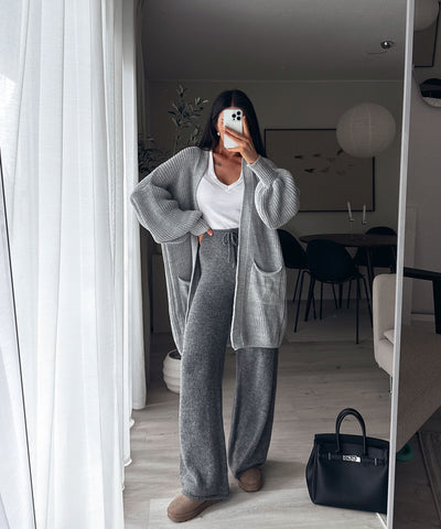 Cardigan Leilani Kurz Hellgrau Ladypolitan - Fashion Onlineshop für Damen