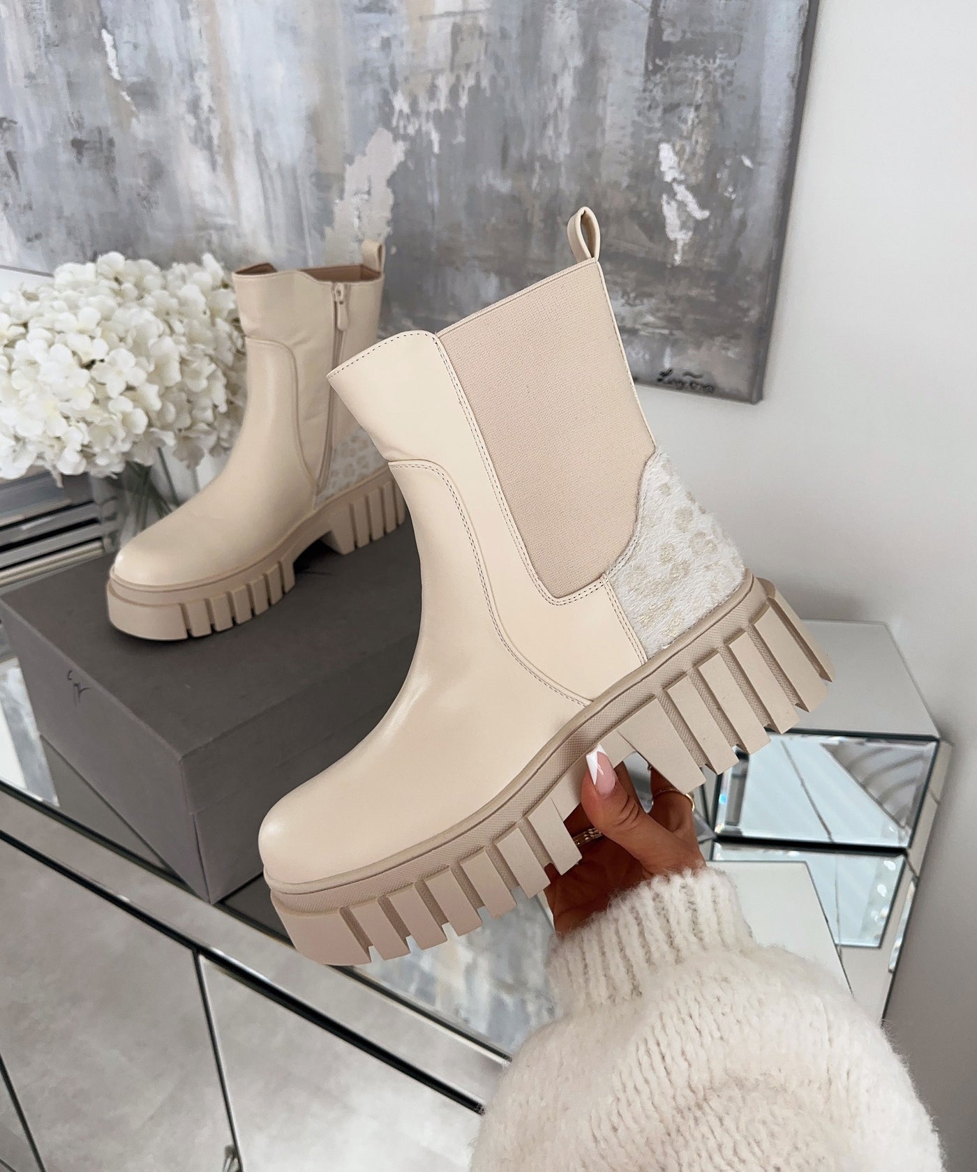 Boots Normani Leo Beige  Ladypolitan ♡   