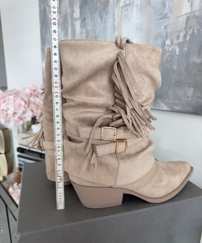 Cowboy Stiefel Hella Beige Ladypolitan ♡