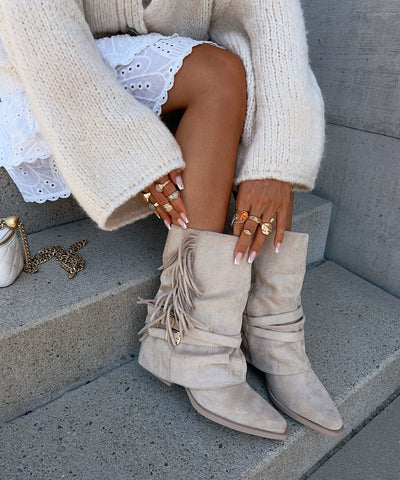 Cowboy Stiefel Hella Beige Ladypolitan ♡