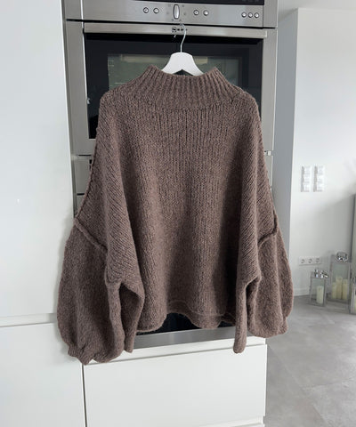 Oversize Pullover Nata Braun  Ladypolitan ♡   