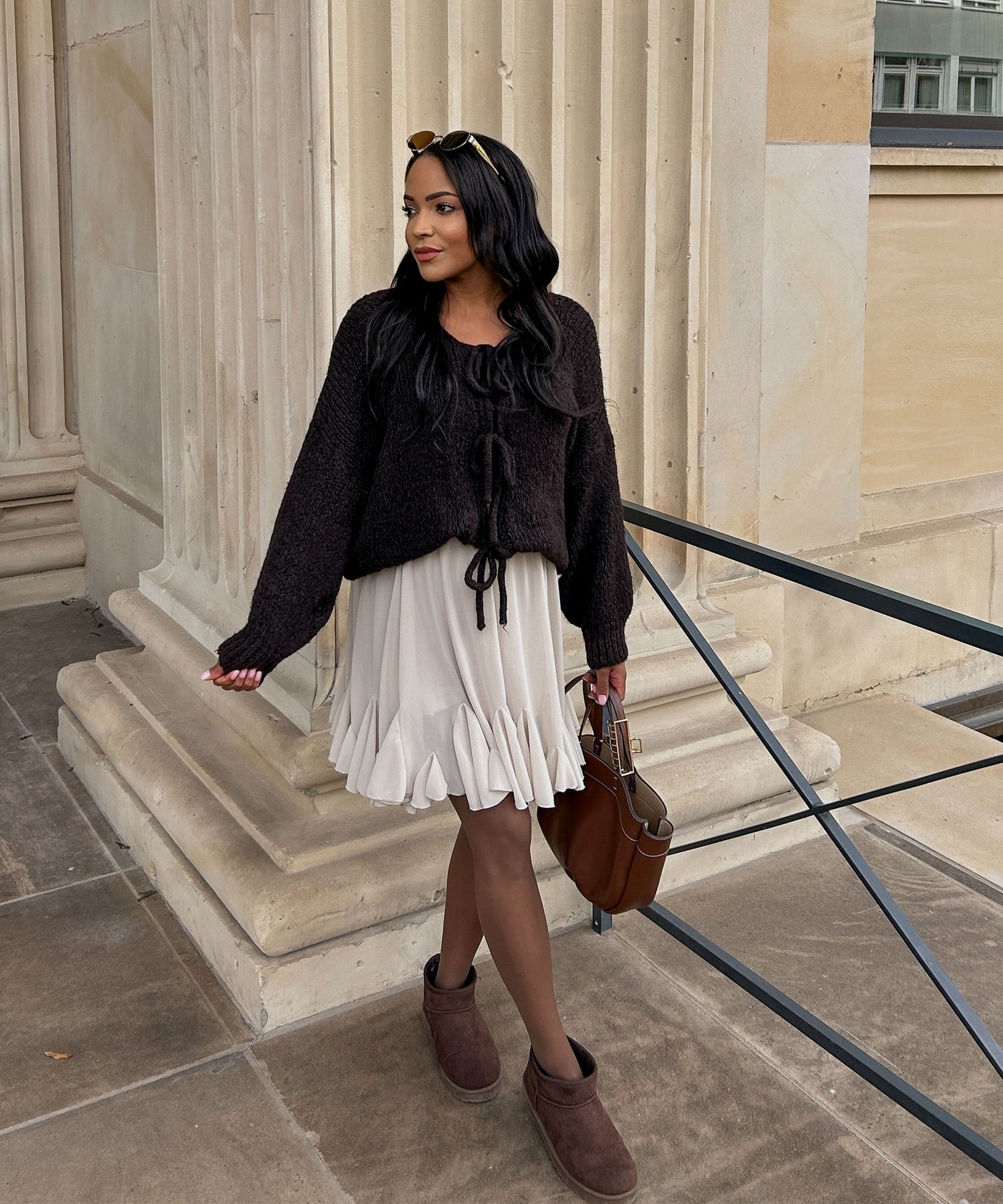 Cardigan Schleife Fia Schwarz Ladypolitan ♡