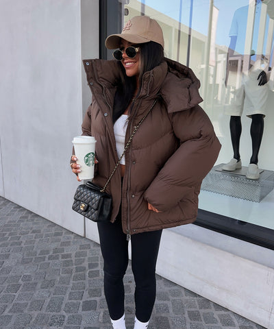 Pufferjacke Fina Braun Ladypolitan ♡