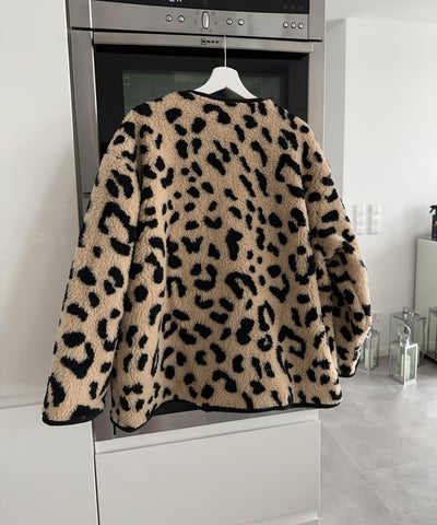 Teddyjacke Leoprint Beige  Ladypolitan ♡   