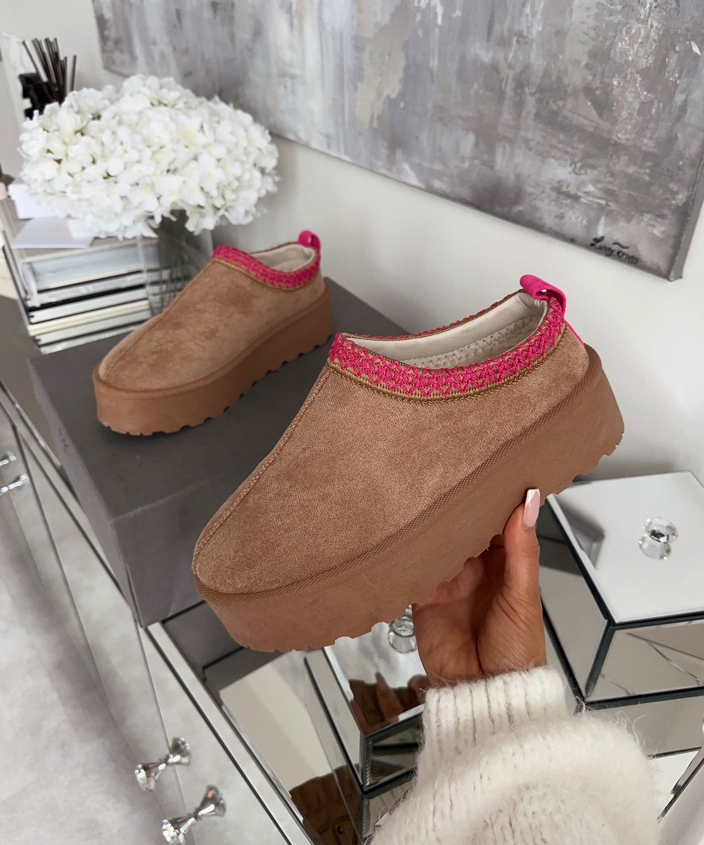 Plateau Schuhe Maila Camel  Ladypolitan ♡   