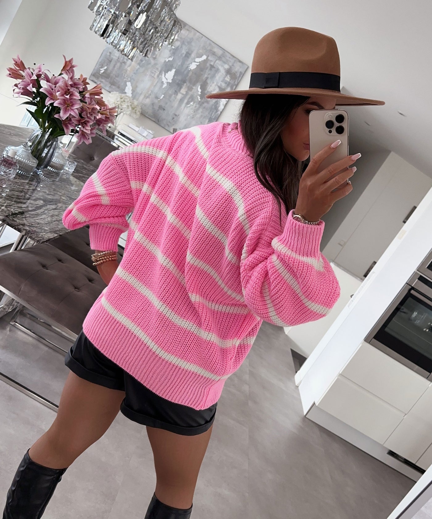 Strick Pullover Carter Pink  Ladypolitan - Fashion Onlineshop für Damen   