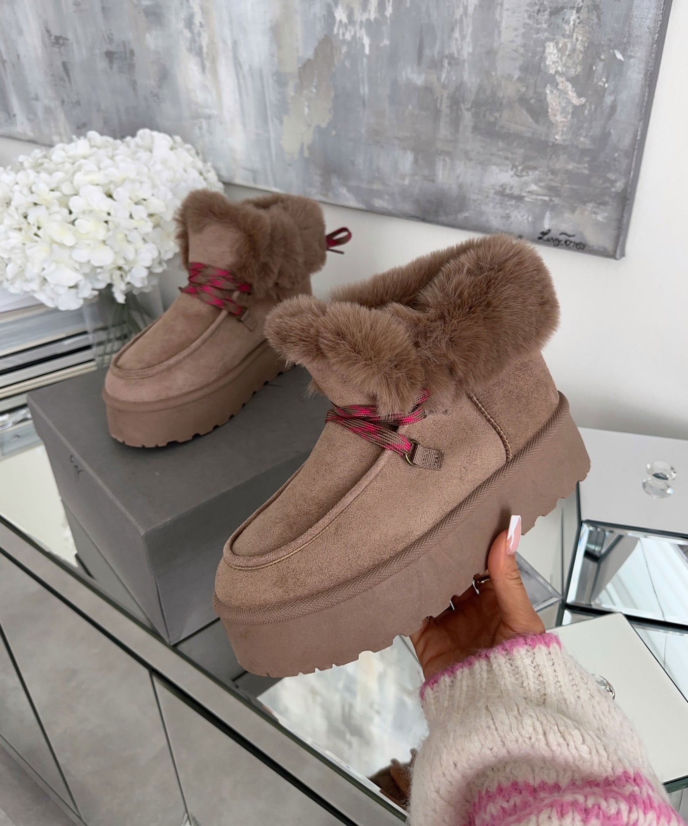 Gefütterte Schneeschuhe Randa Beige  Ladypolitan ♡   