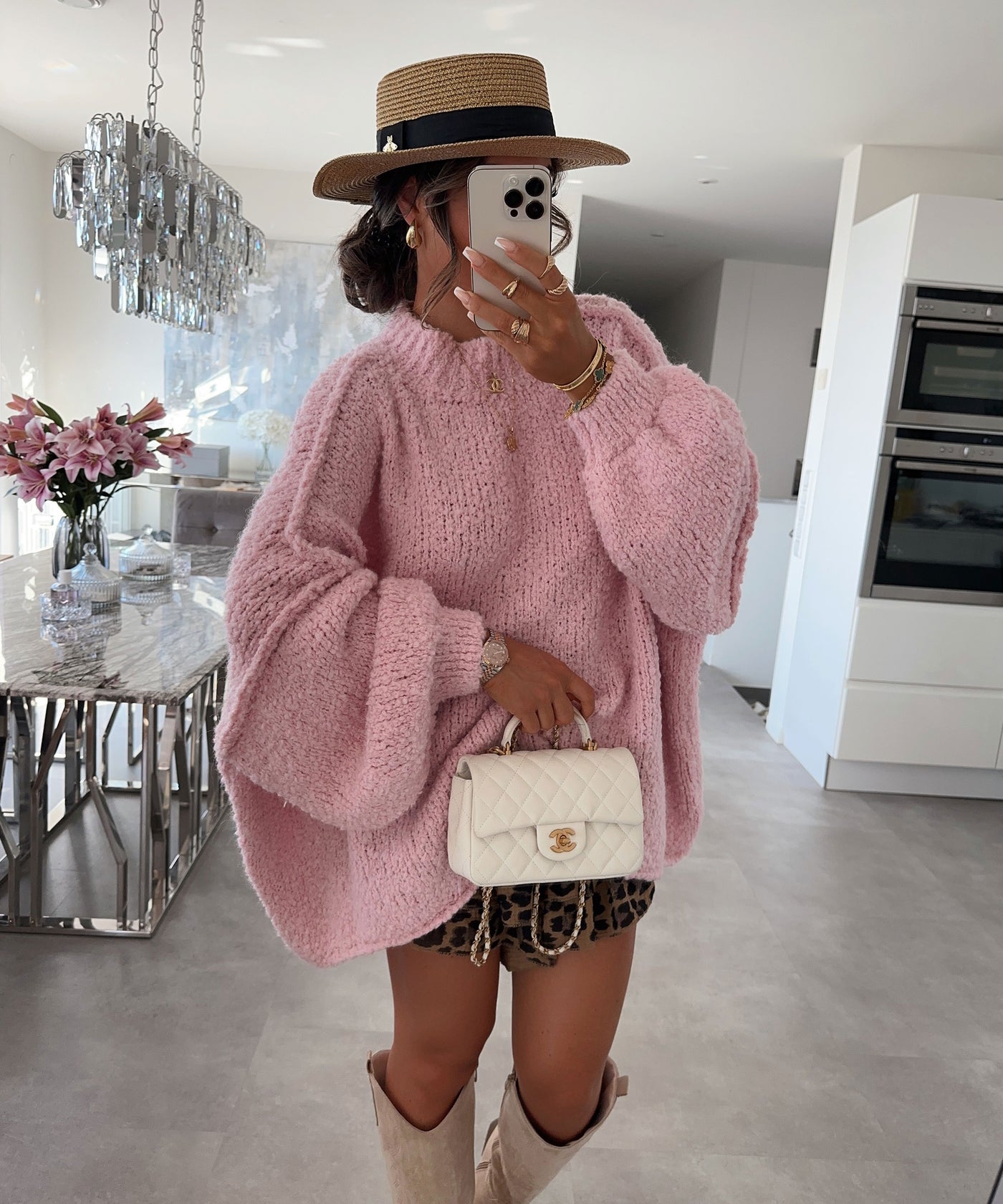 Oversize Boucle Pullover Billa Rosa  Ladypolitan ♡   