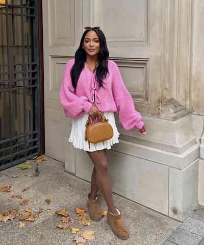 Cardigan Schleife Fia Fuchsia Pink Ladypolitan ♡