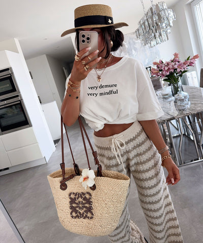 Print T-Shirt Very Weiß Ladypolitan ♡