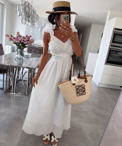 Maxi Kleid Zalya Weiß Ladypolitan ♡