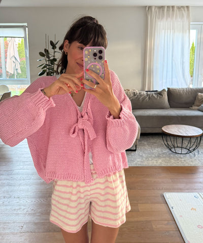 Strickjacke Cora Schleife Hellpink Ladypolitan ♡