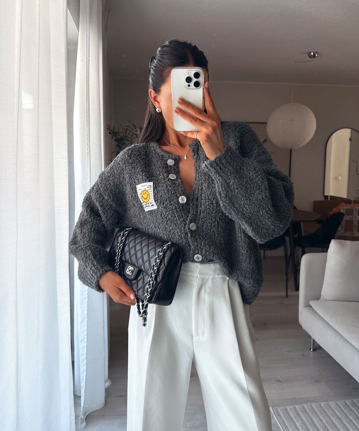 Boucle Cardigan Lalya Grau Ladypolitan ♡