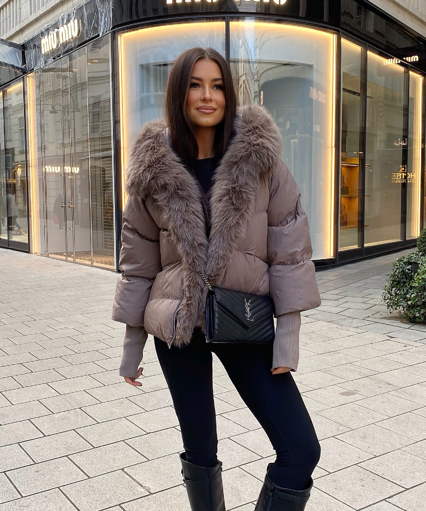 Jacke Fraya Taupe Ladypolitan ♡