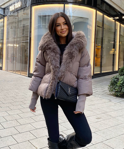 Jacke Fraya Taupe Ladypolitan ♡