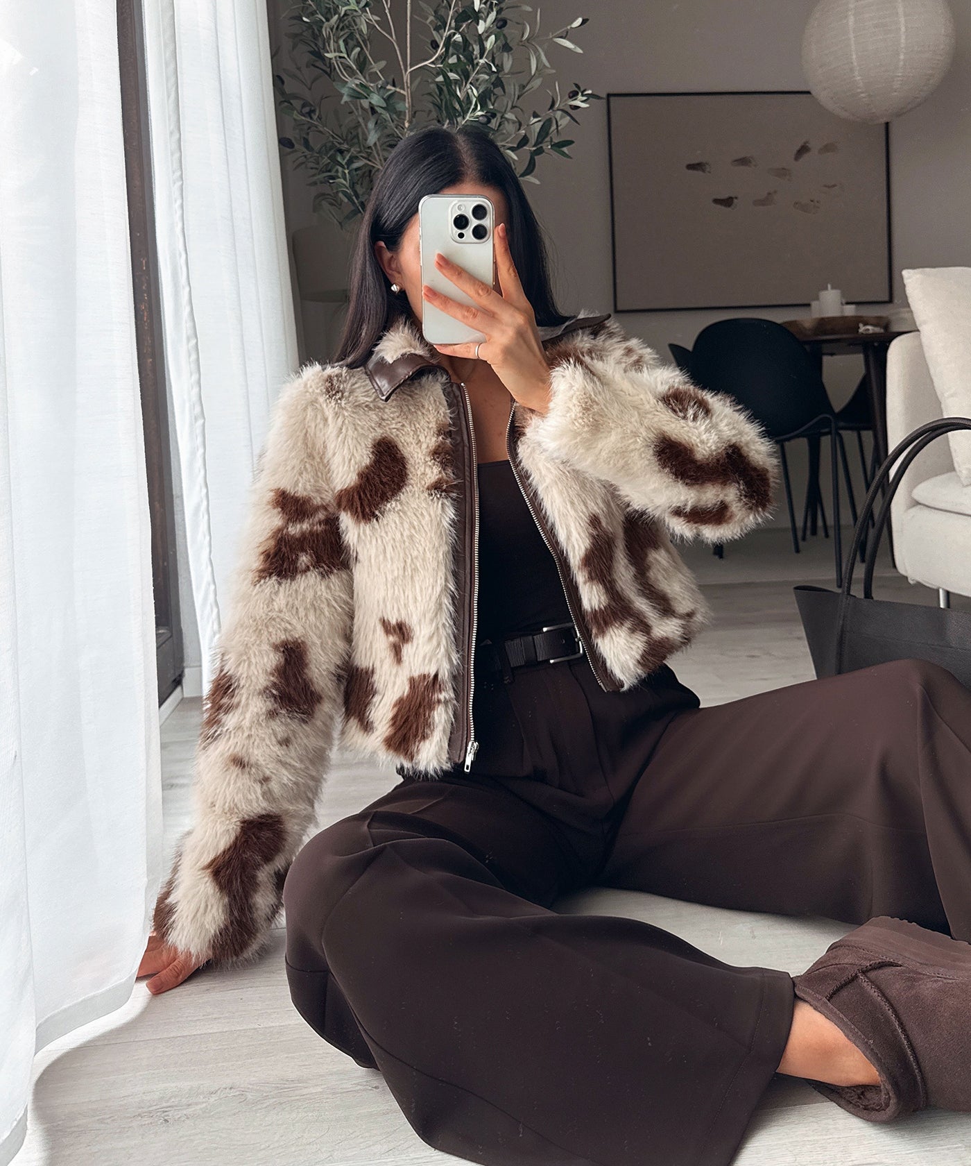 Kunstfell Jacke Frania Creme Ladypolitan ♡