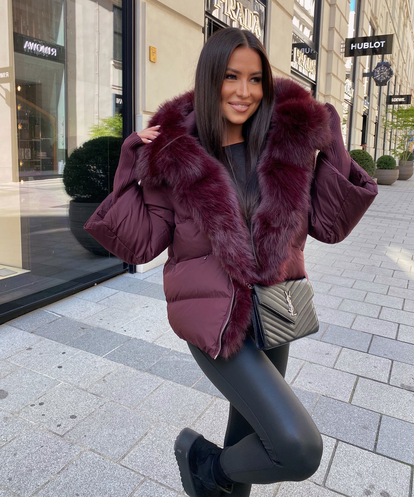 Jacke Fraya Weinrot Ladypolitan ♡