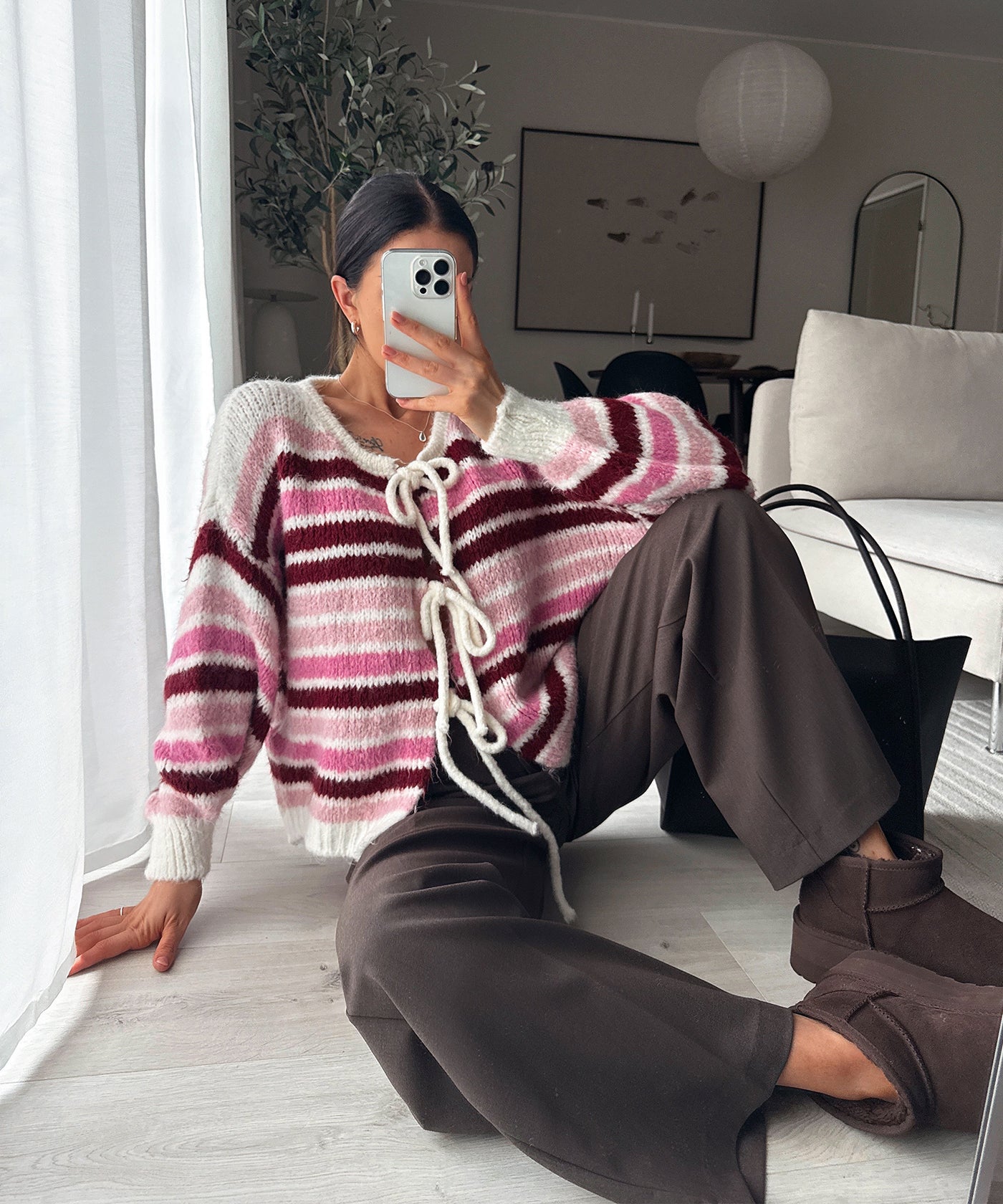 Cardigan Schleife Fia Pink Shades
