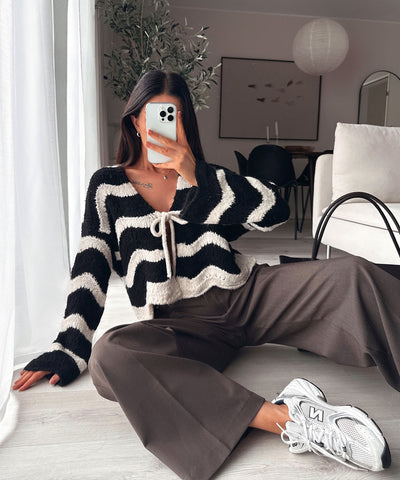 Strickjacke Leali Schwarz