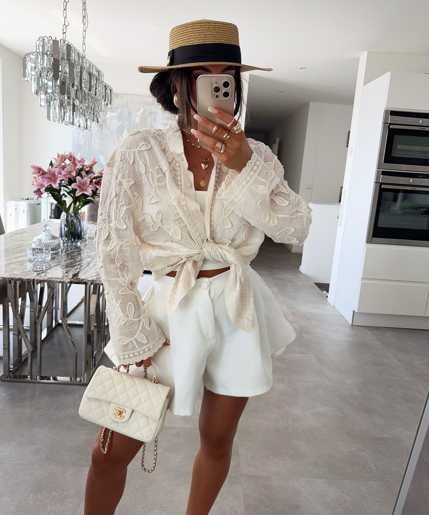 Bluse Nalia Creme Ladypolitan ♡