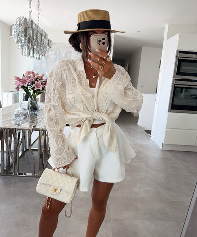 Bluse Nalia Creme Ladypolitan ♡
