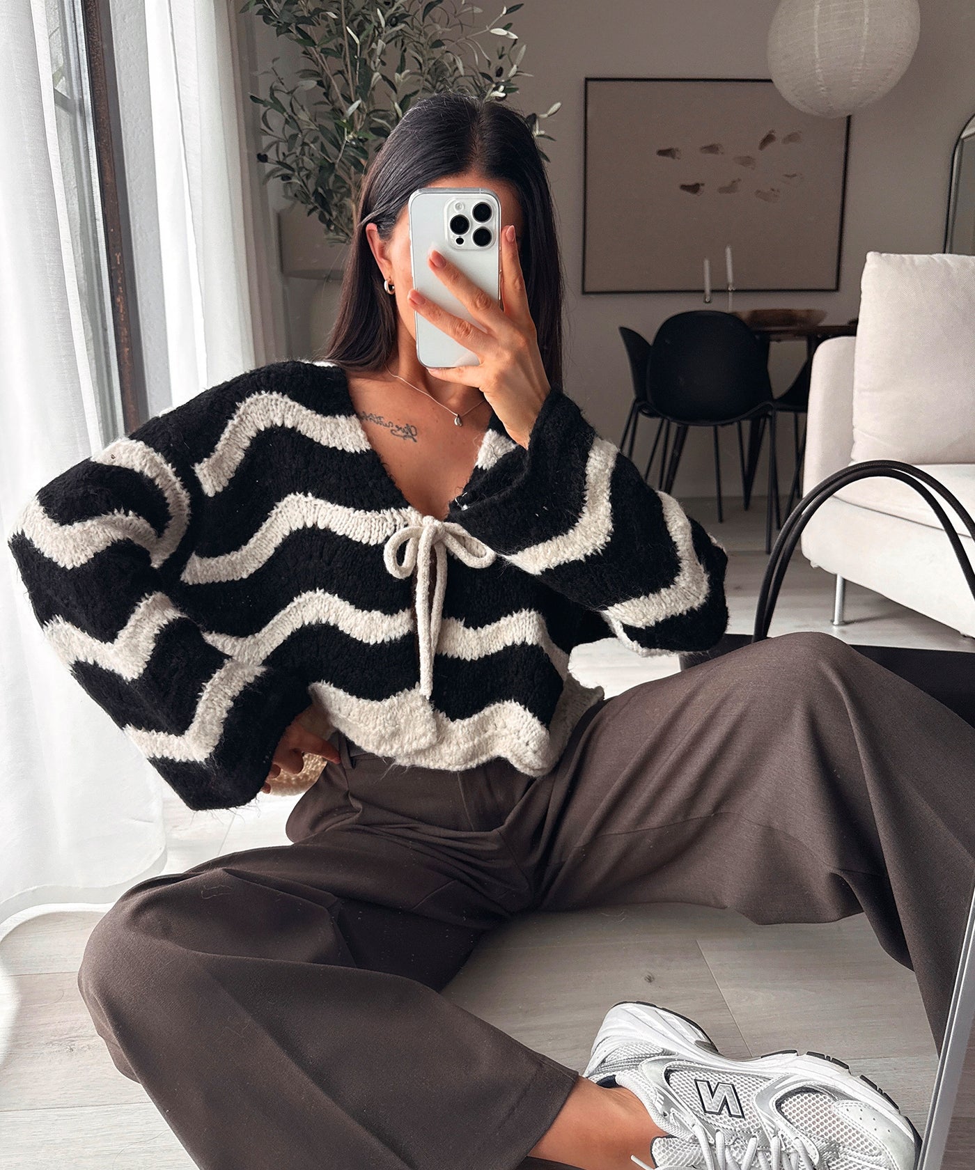 Strickjacke Leali Schwarz