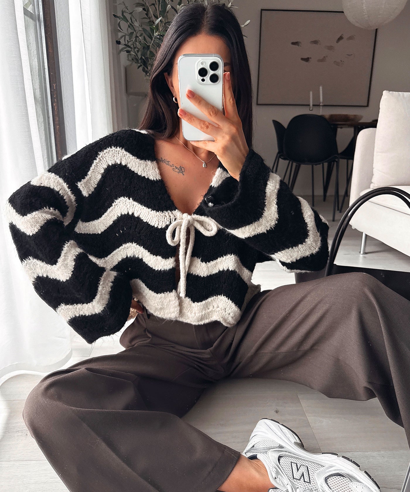 Strickjacke Leali Schwarz