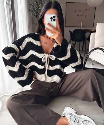 Strickjacke Leali Schwarz