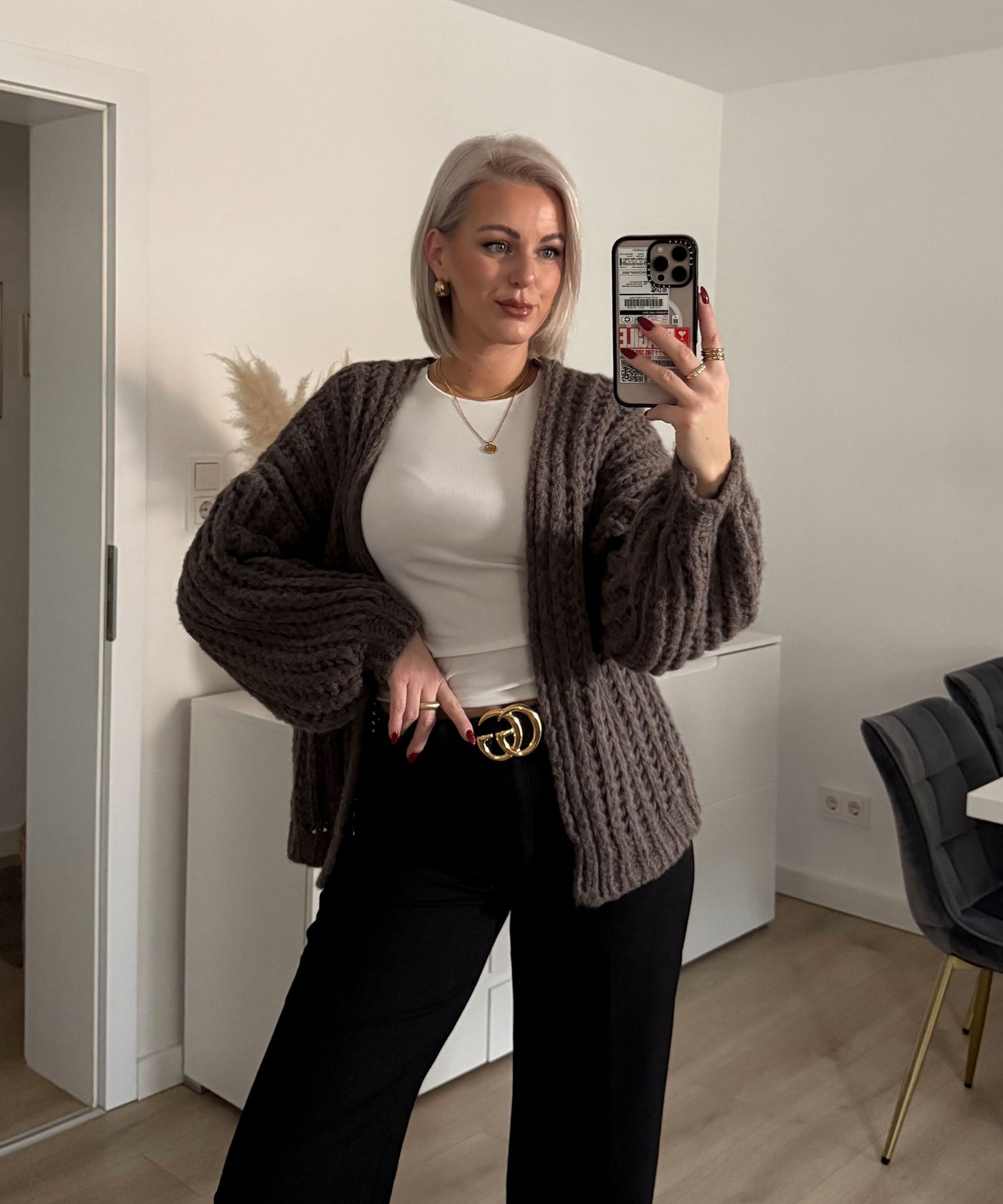 Strickjacke Gelina Braun