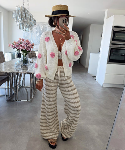 Strickjacke Hilla Cremeweiß Ladypolitan ♡