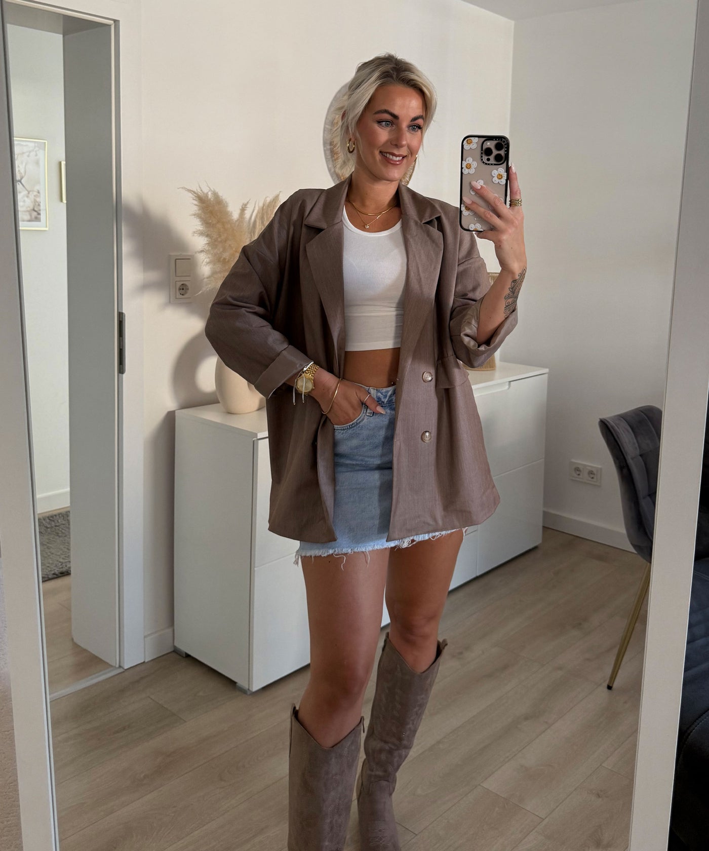 Oversize Blazer Menia Taupe Ladypolitan ♡