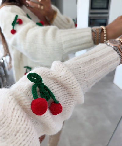 Cardigan Finia Cherry Beige  Ladypolitan ♡   